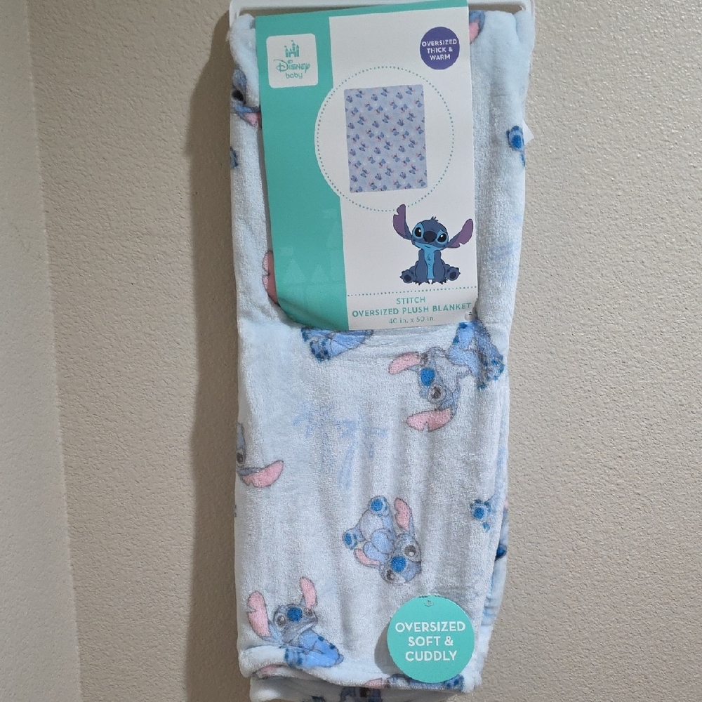 Disney Baby Stitch Oversized Plush Blanket